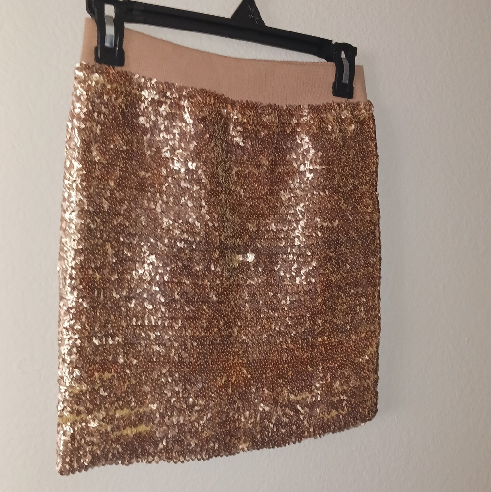 Lilly White Gold Sequel Mini Skirt
